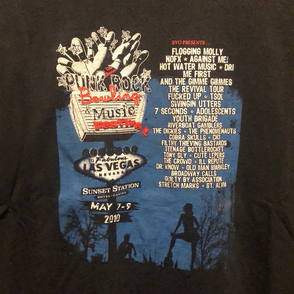 Punk Rock Bowling Shirt. NOFX, Flogging Molly, Against Me, Hot Water Music, DRI